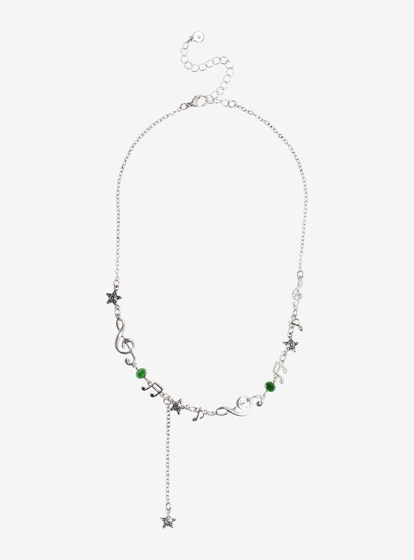 Social Collision Music Note Charm Necklace, , hi-res