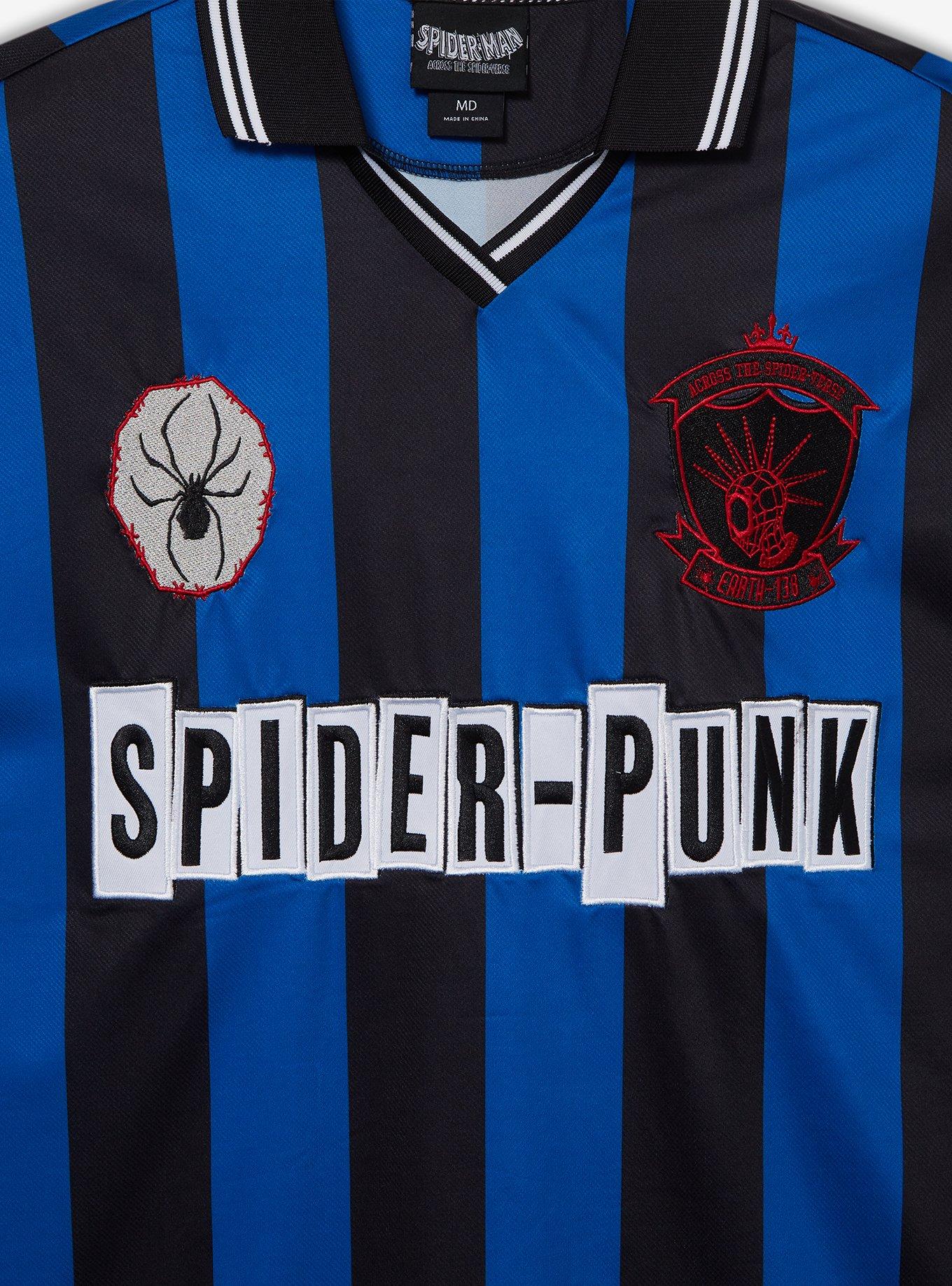 Marvel Spider-Man: Across the Spider-Verse Spider-Punk Collared Soccer Jersey — BoxLunch Exclusive, , hi-res