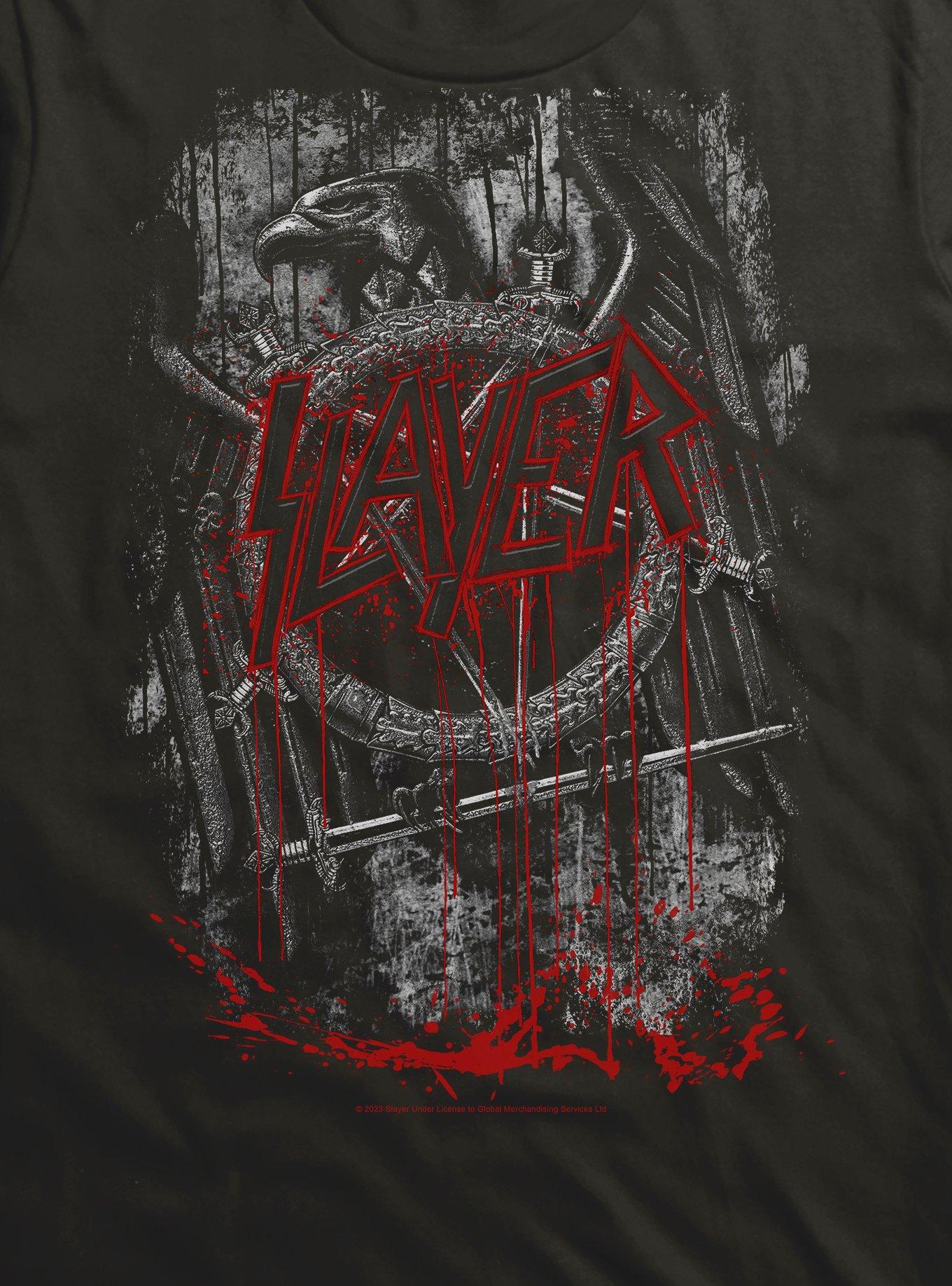 Slayer Dripping Blood Logo T-Shirt, , hi-res