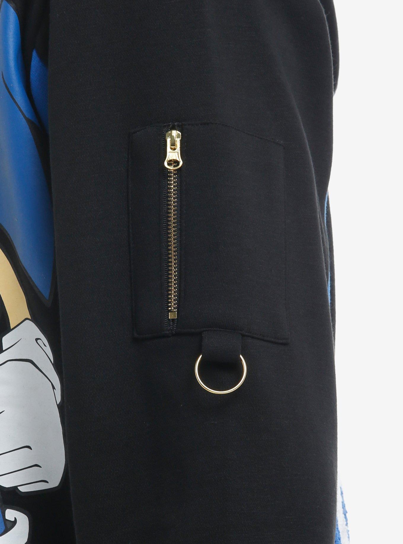 Sonic The Hedgehog Sonic & Shadow Split Hoodie, BLACK, alternate