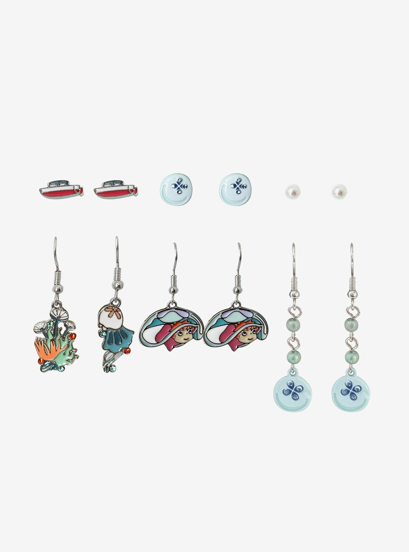 Studio Ghibli® Ponyo Ocean Icon Earring Set, , hi-res