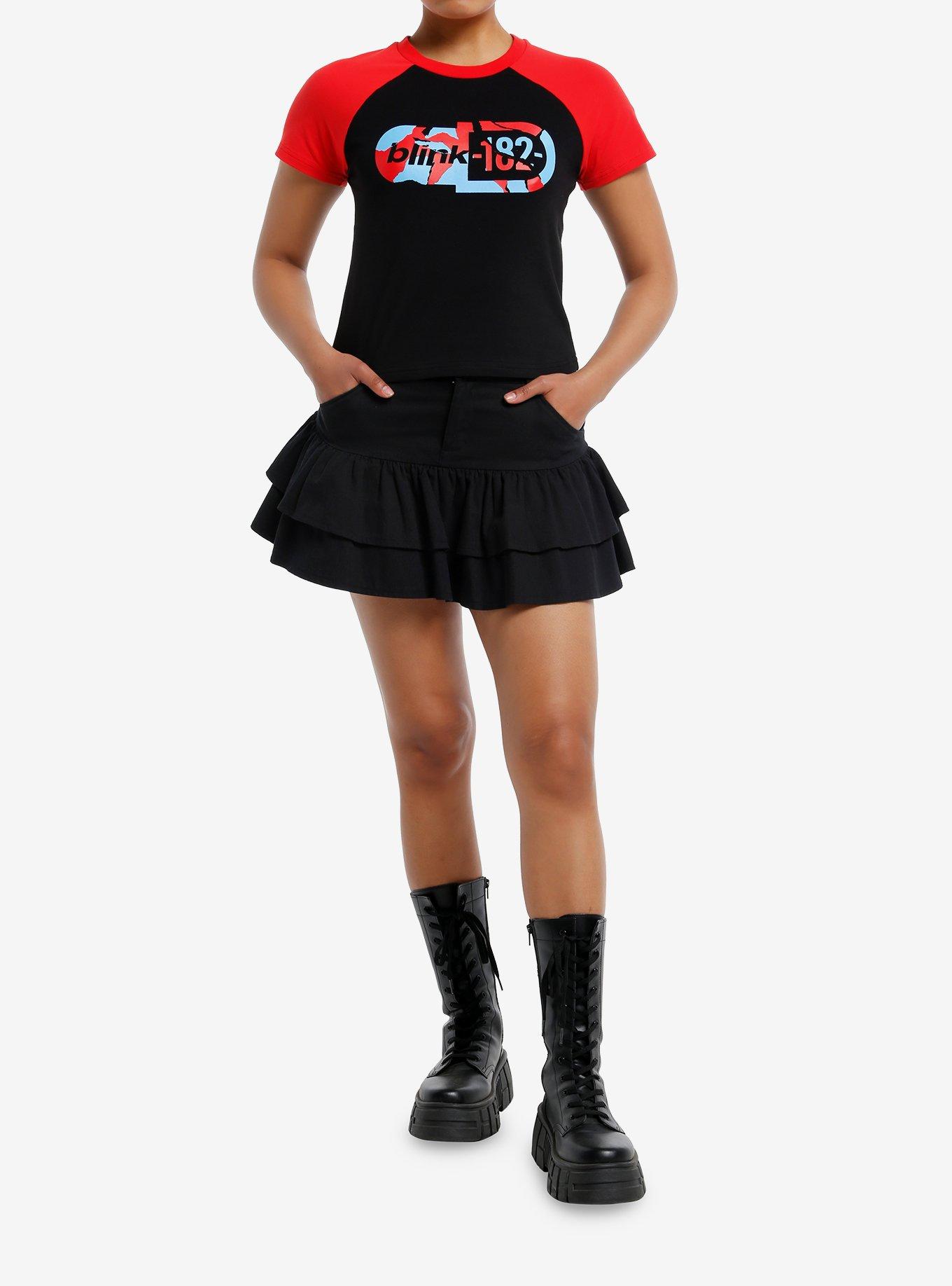 Blink-182 Shattered Logo Girls Baby Raglan T-Shirt, , hi-res