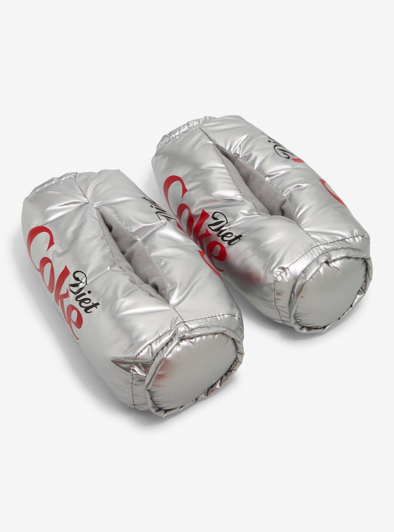 Diet Coke Metallic Plush Slippers, MULTI, alternate