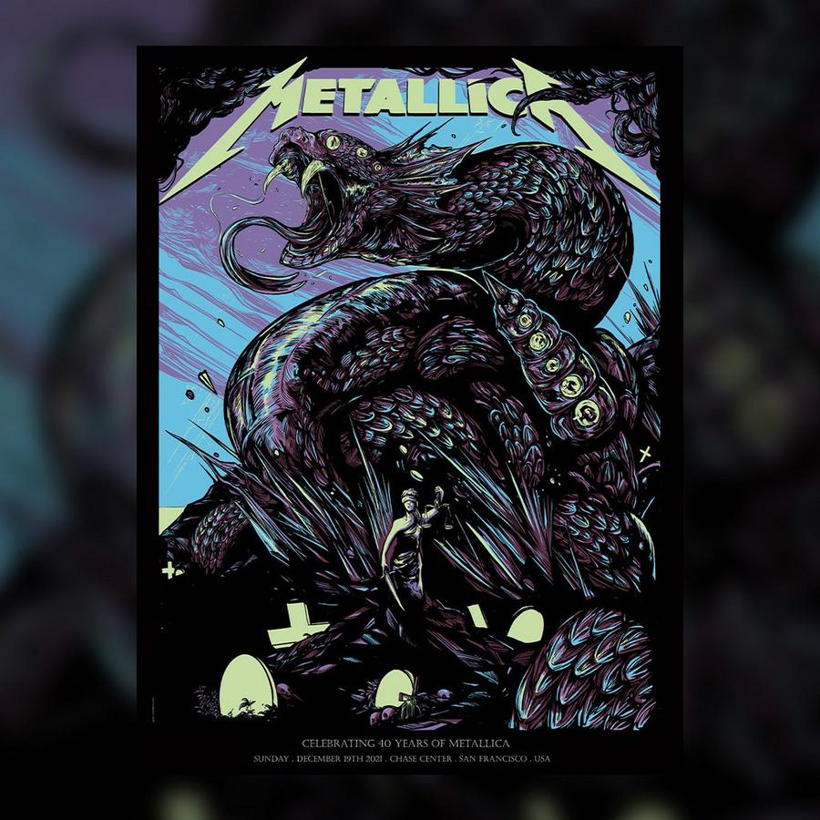 Metallica Concert Poster by WolfSkullJack