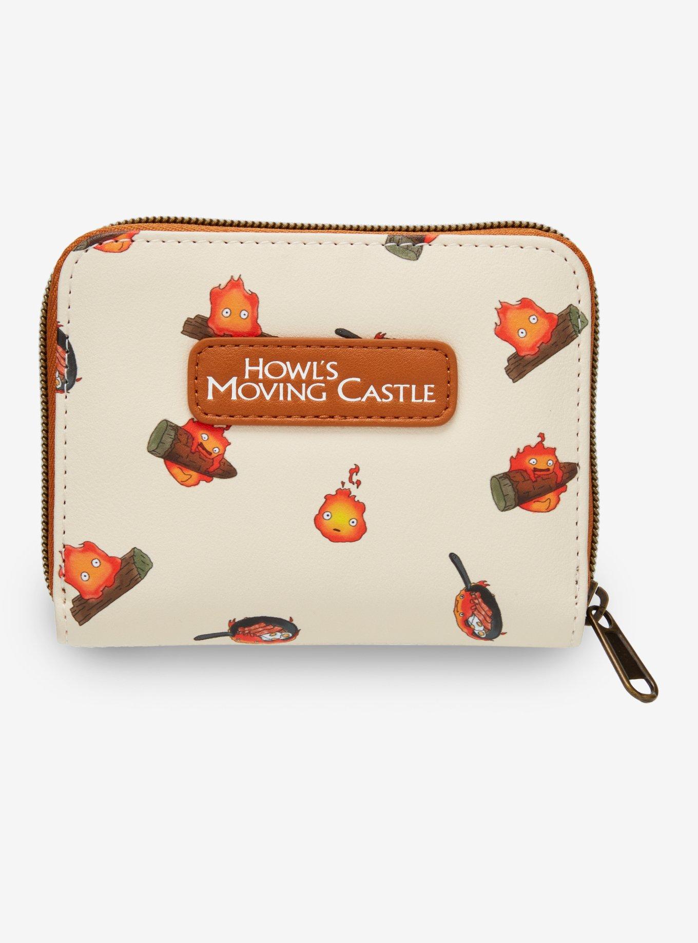 Loungefly Studio Ghibli® Howl's Moving Castle Calcifer Print Mini Zipper Wallet, , hi-res