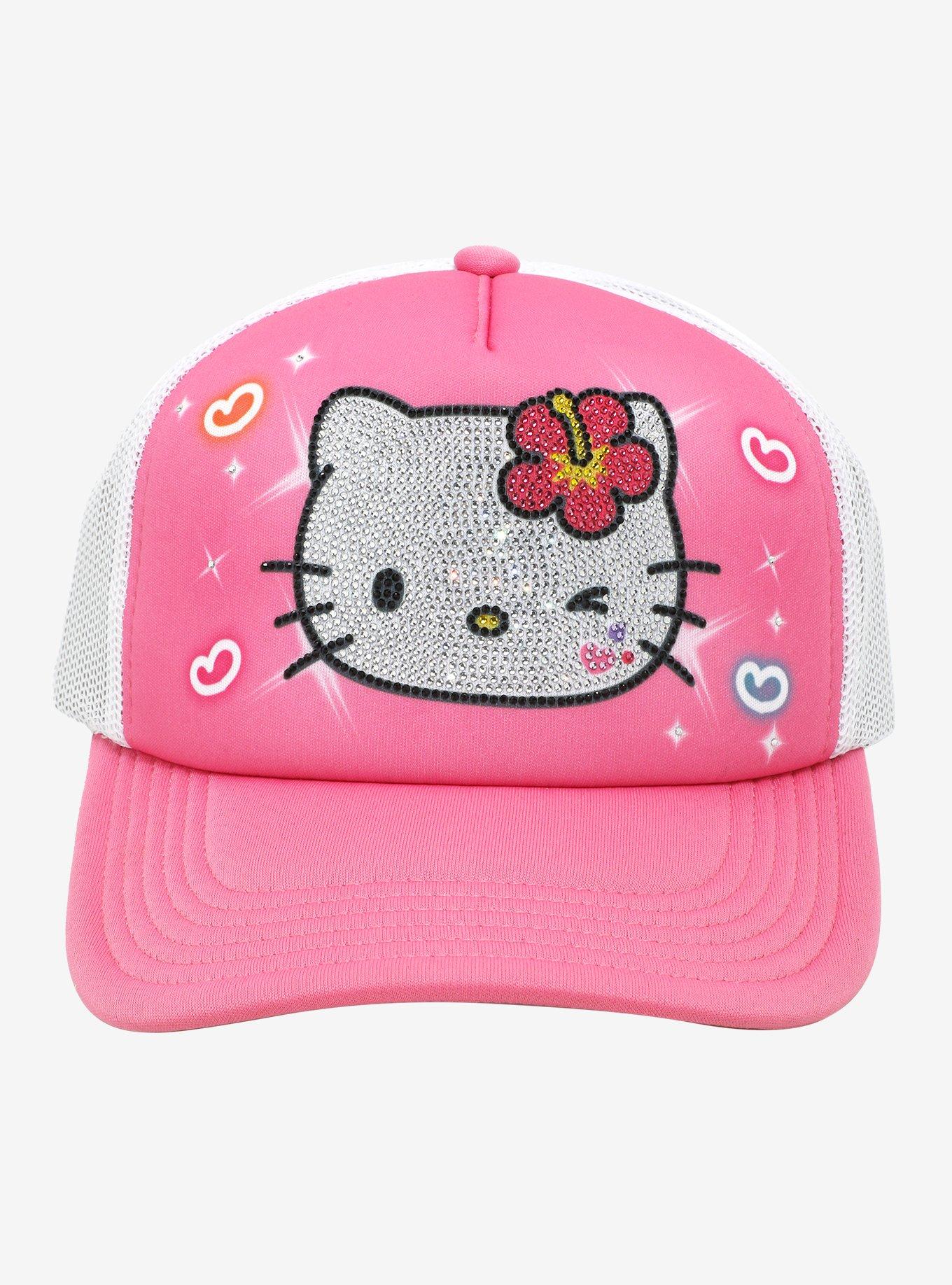 Hello Kitty Kogyaru Rhinestone Trucker Hat, , hi-res