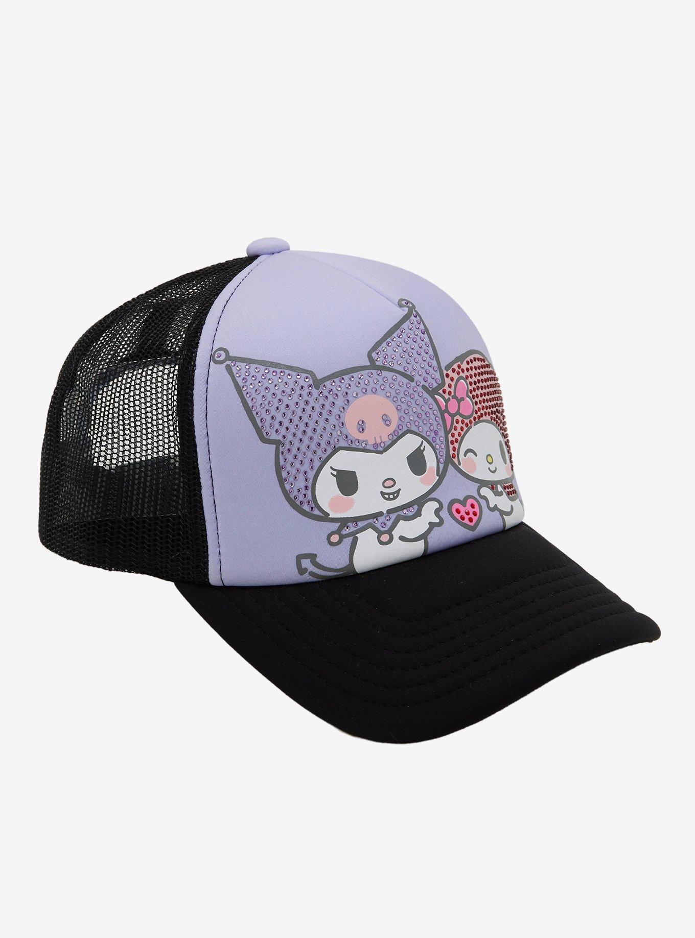 My Melody & Kuromi Rhinestone Trucker Hat, , hi-res