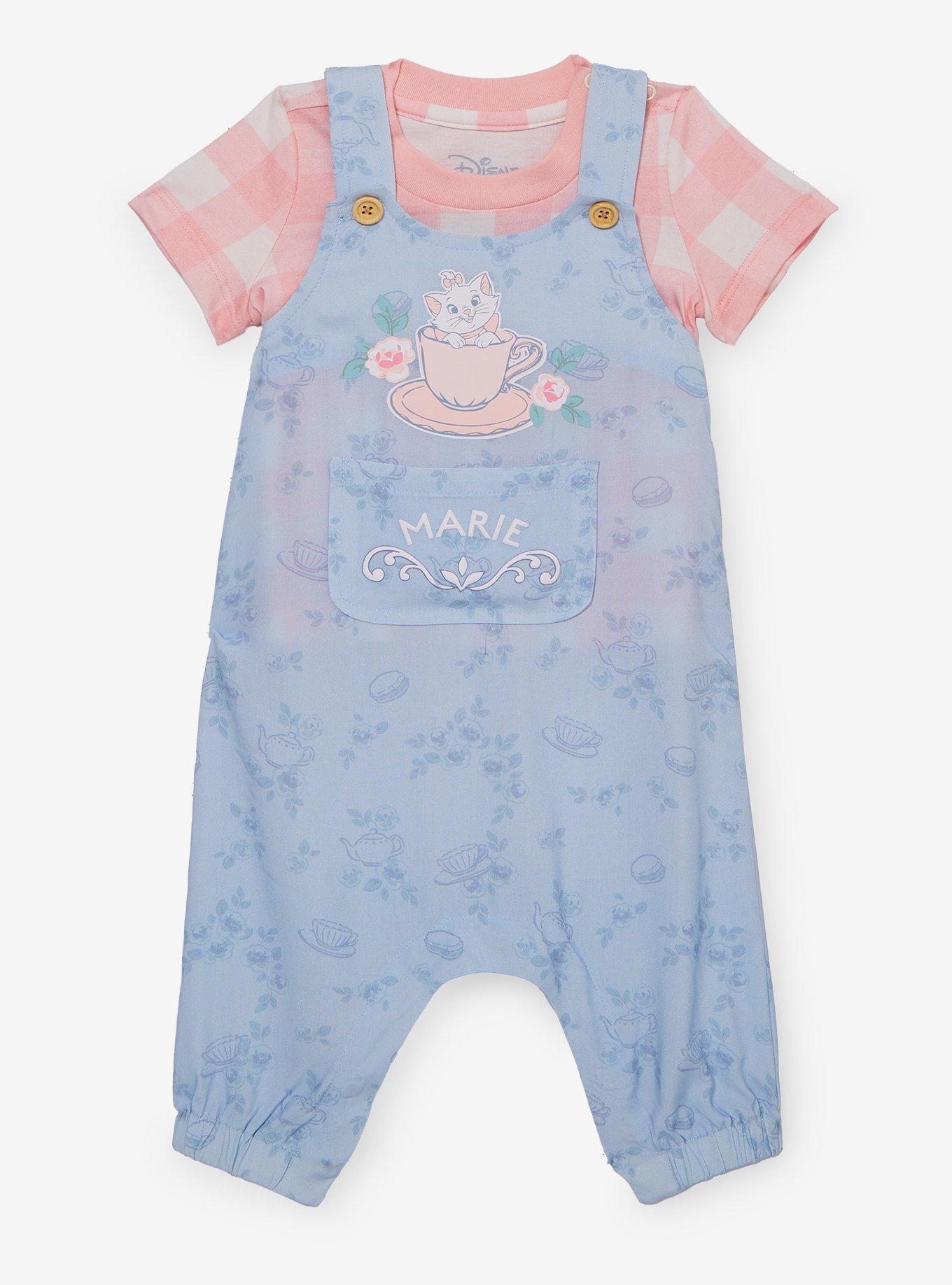 Disney The Aristocats Marie Teacup Infant T-Shirt & Overalls Set - BoxLunch Exclusive, , hi-res
