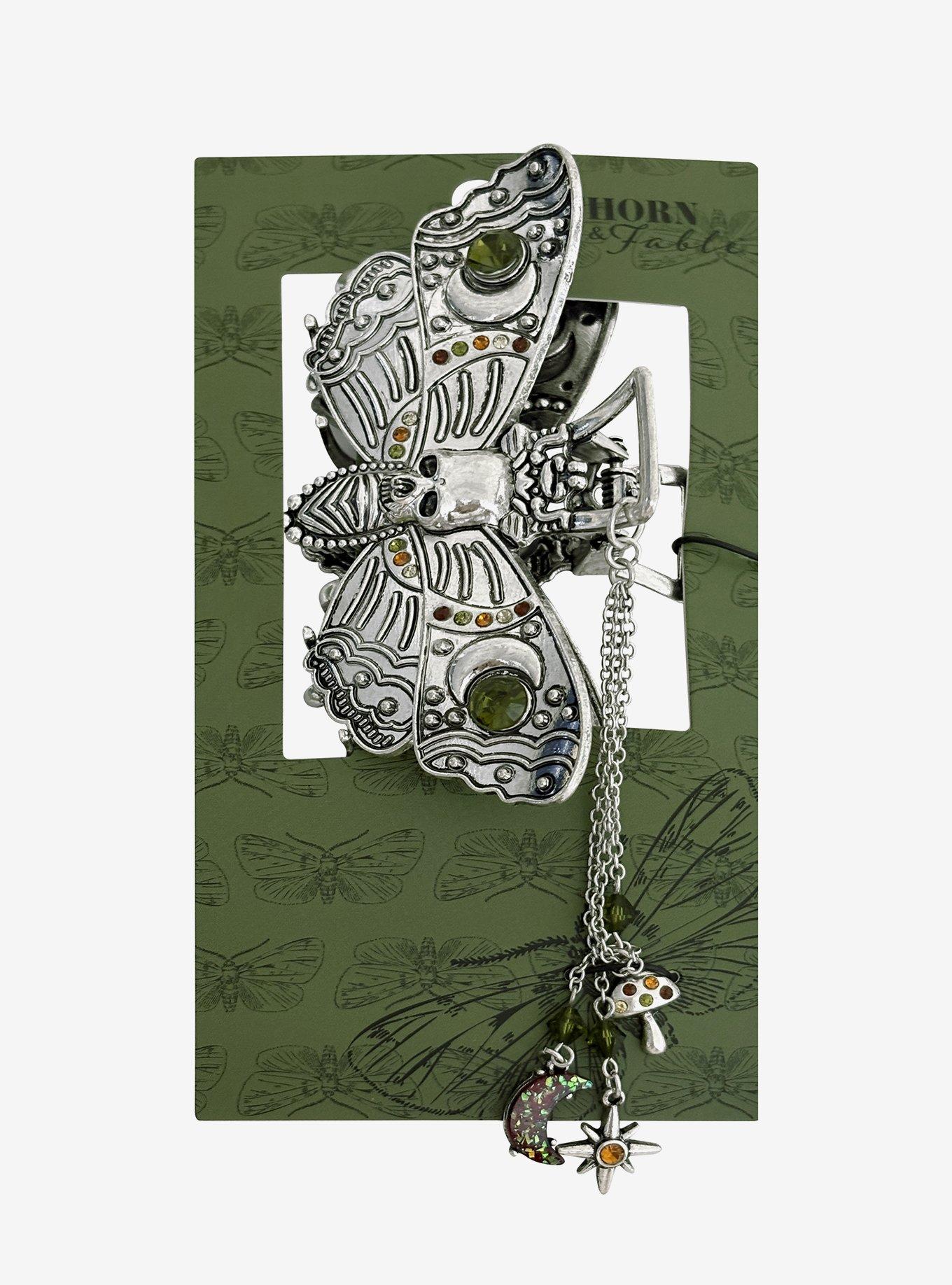 Thorn & Fable Death Moth Claw Hair Clip, , hi-res