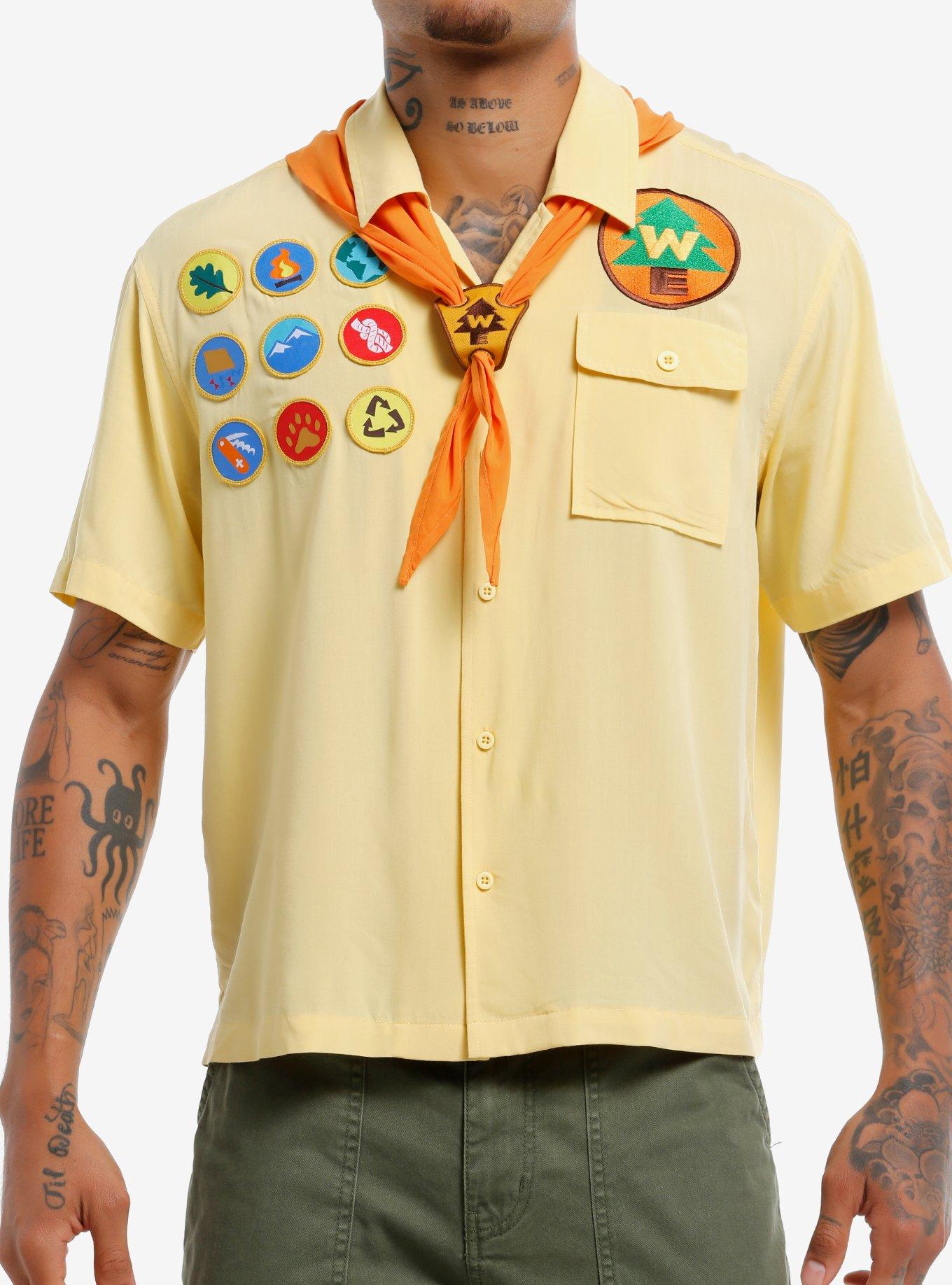 Our Universe Disney Pixar Up Russell Camp Woven Button-Up, , hi-res