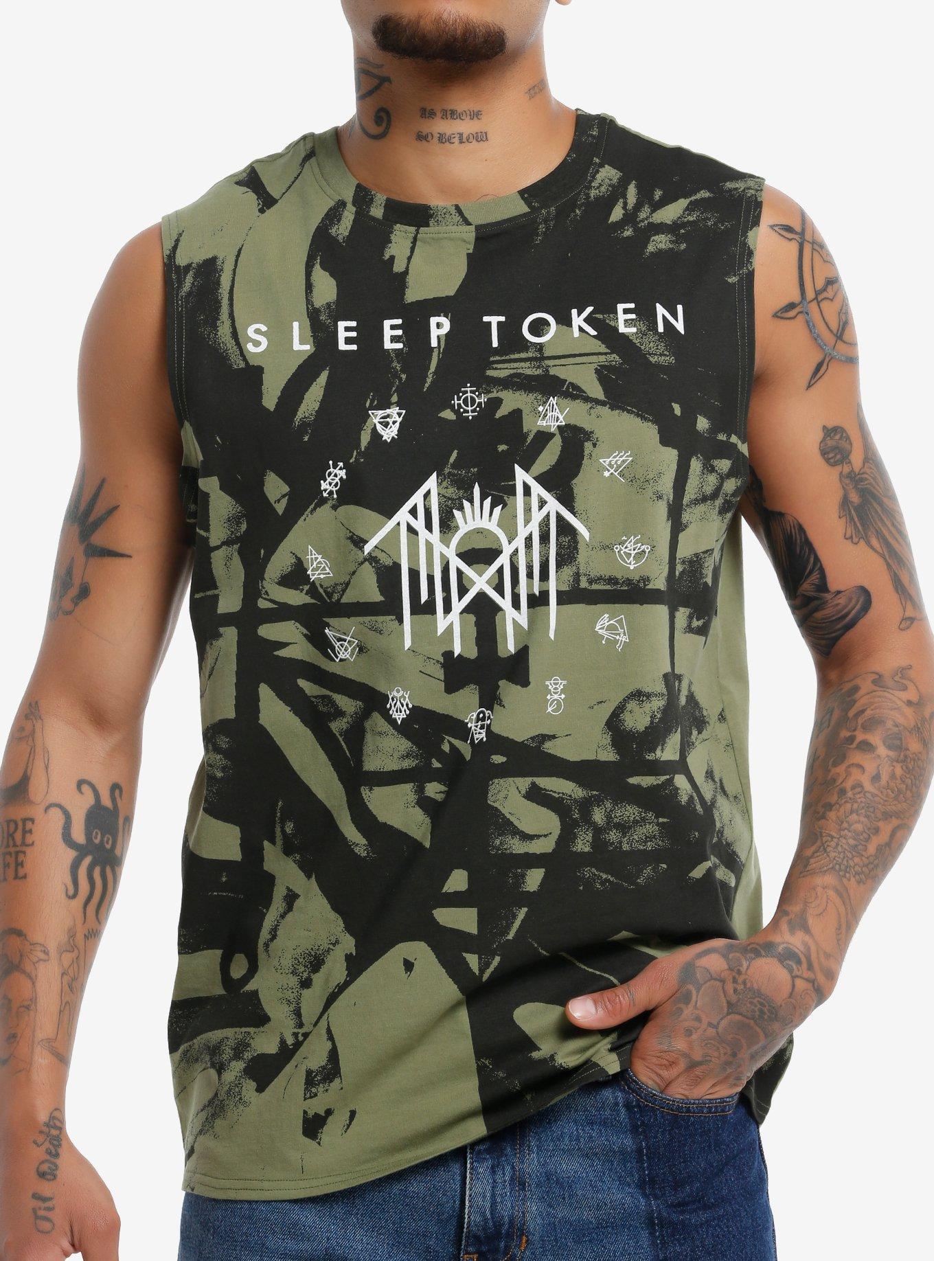 Sleep Token Rune Circle Muscle Tank Top, , hi-res