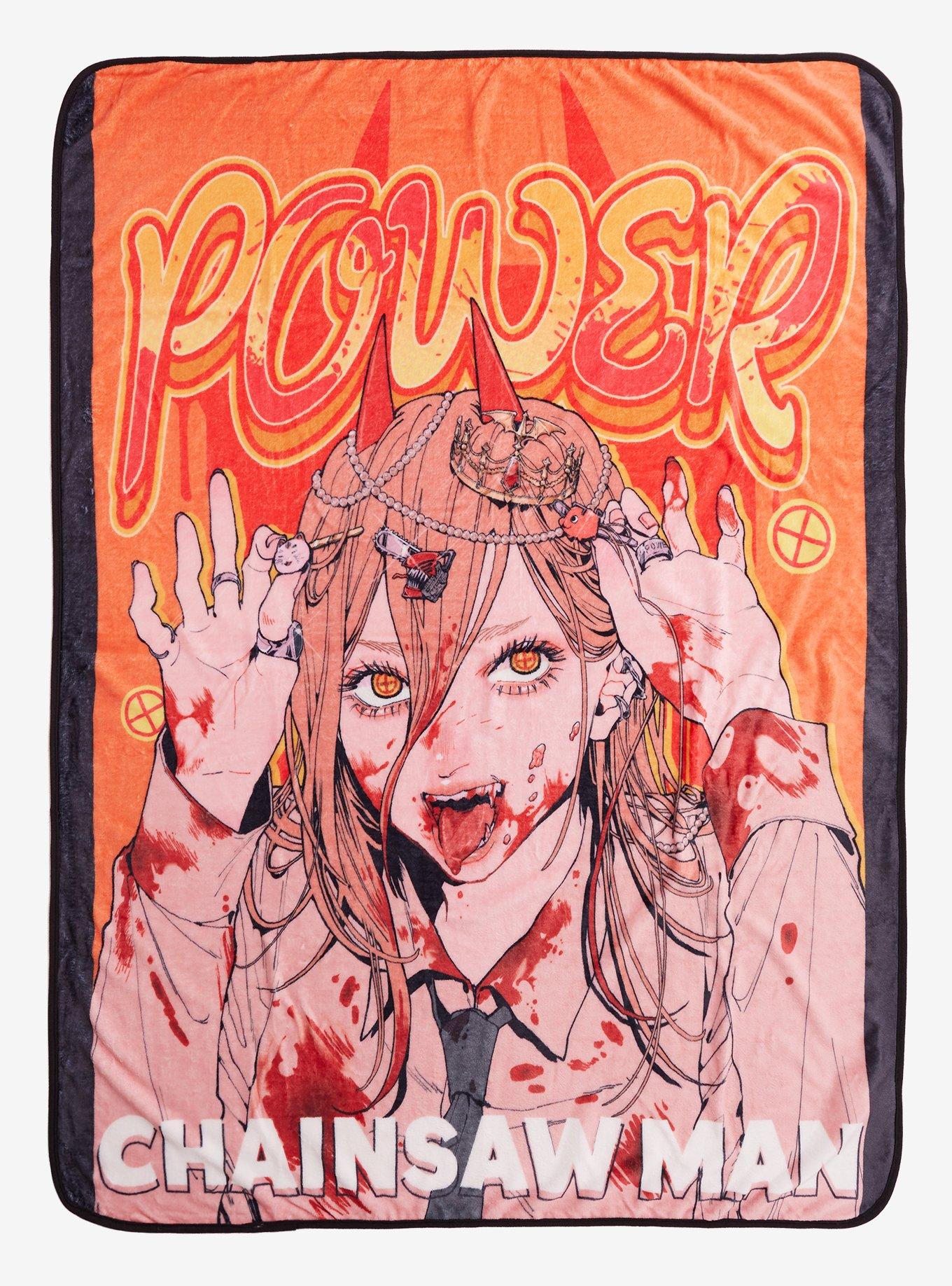 Chainsaw Man Power Accessories Splatter Throw Blanket, , hi-res