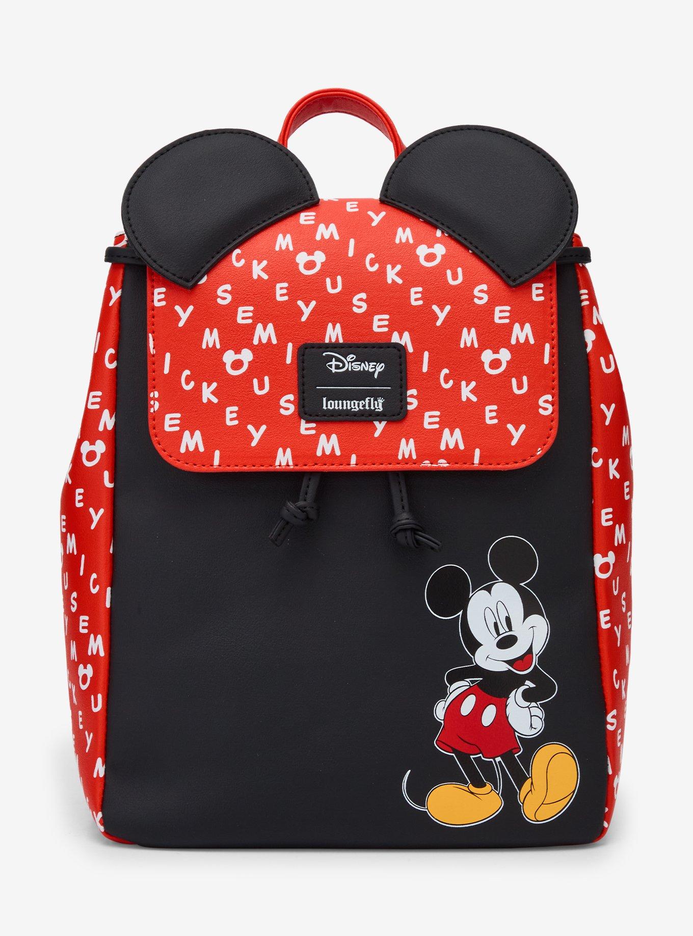 Loungefly Disney Mickey Mouse Ears Slouch Mini Backpack, , hi-res