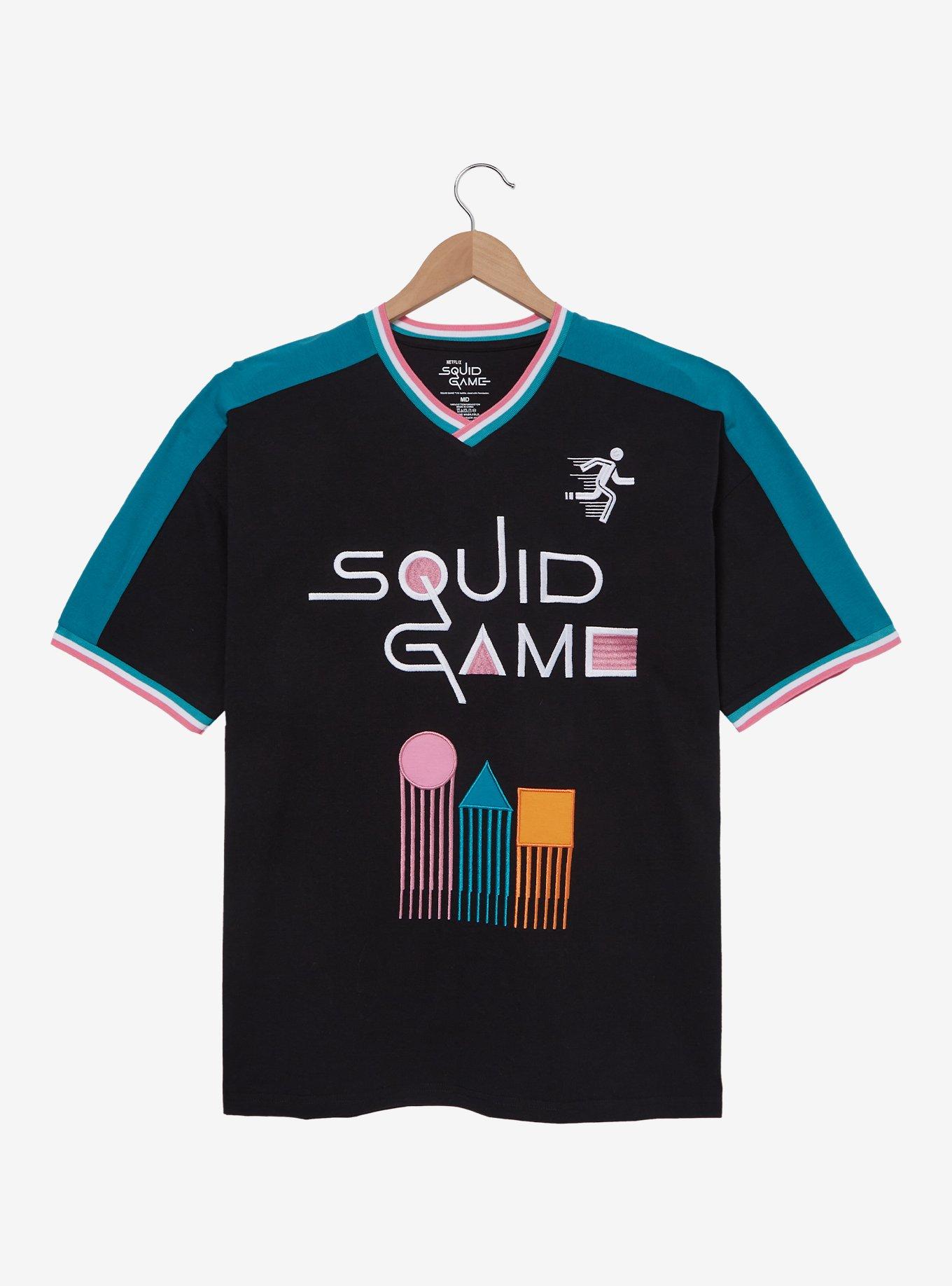 Squid Game Icons Ringer T-Shirt - BoxLunch Exclusive, , hi-res