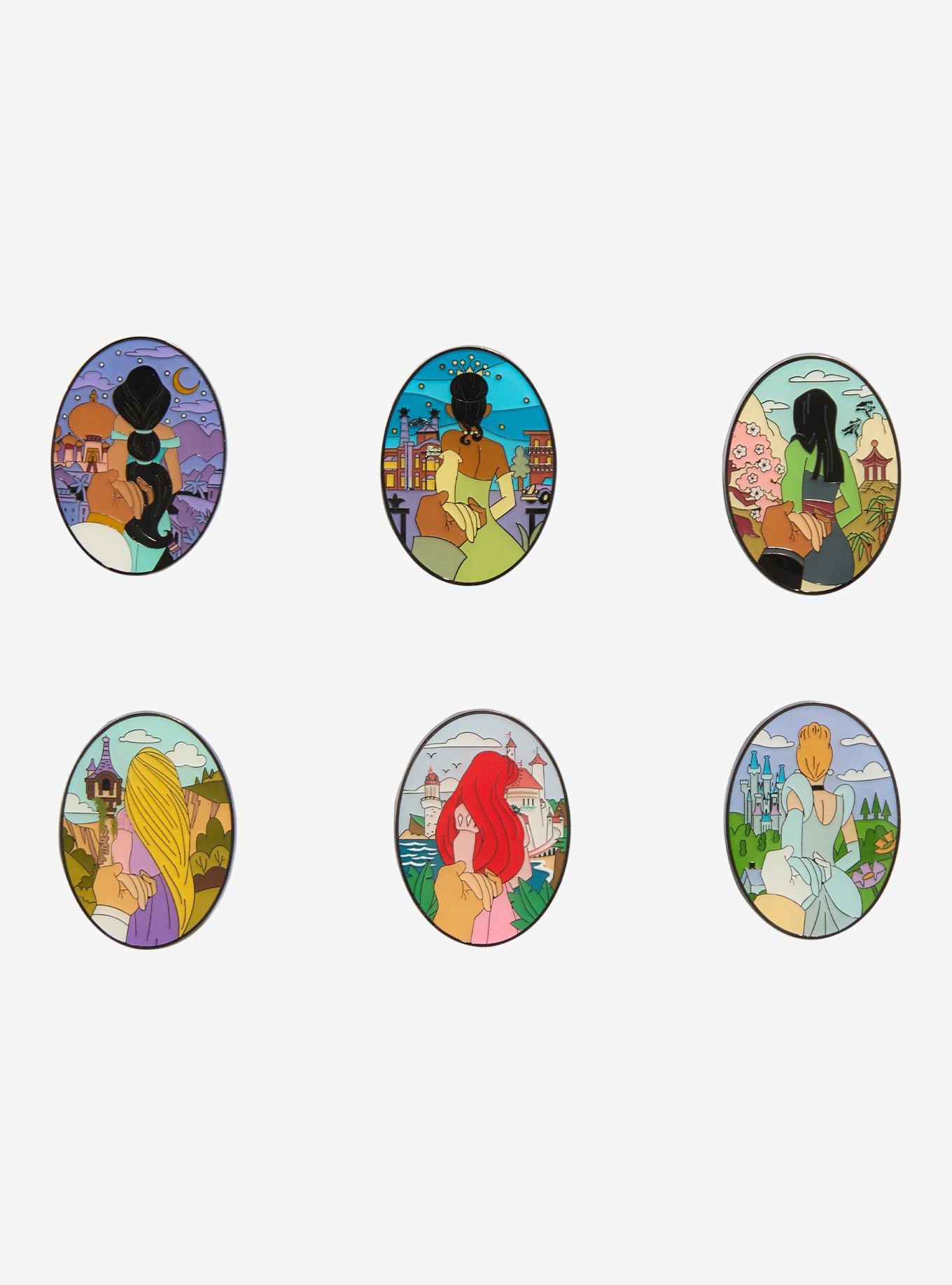 Loungefly Disney Princess Hand Holding Blind Assorted Enamel Pin — BoxLunch Exclusive, , hi-res