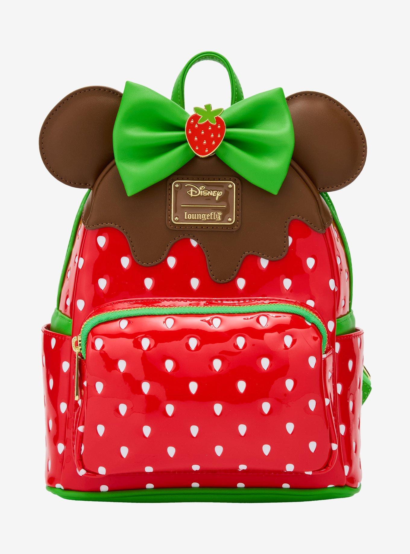 Loungefly Disney Minnie Mouse Chocolate Dipped Strawberry Ears Scented Mini Backpack - BoxLunch Exclusive, , hi-res