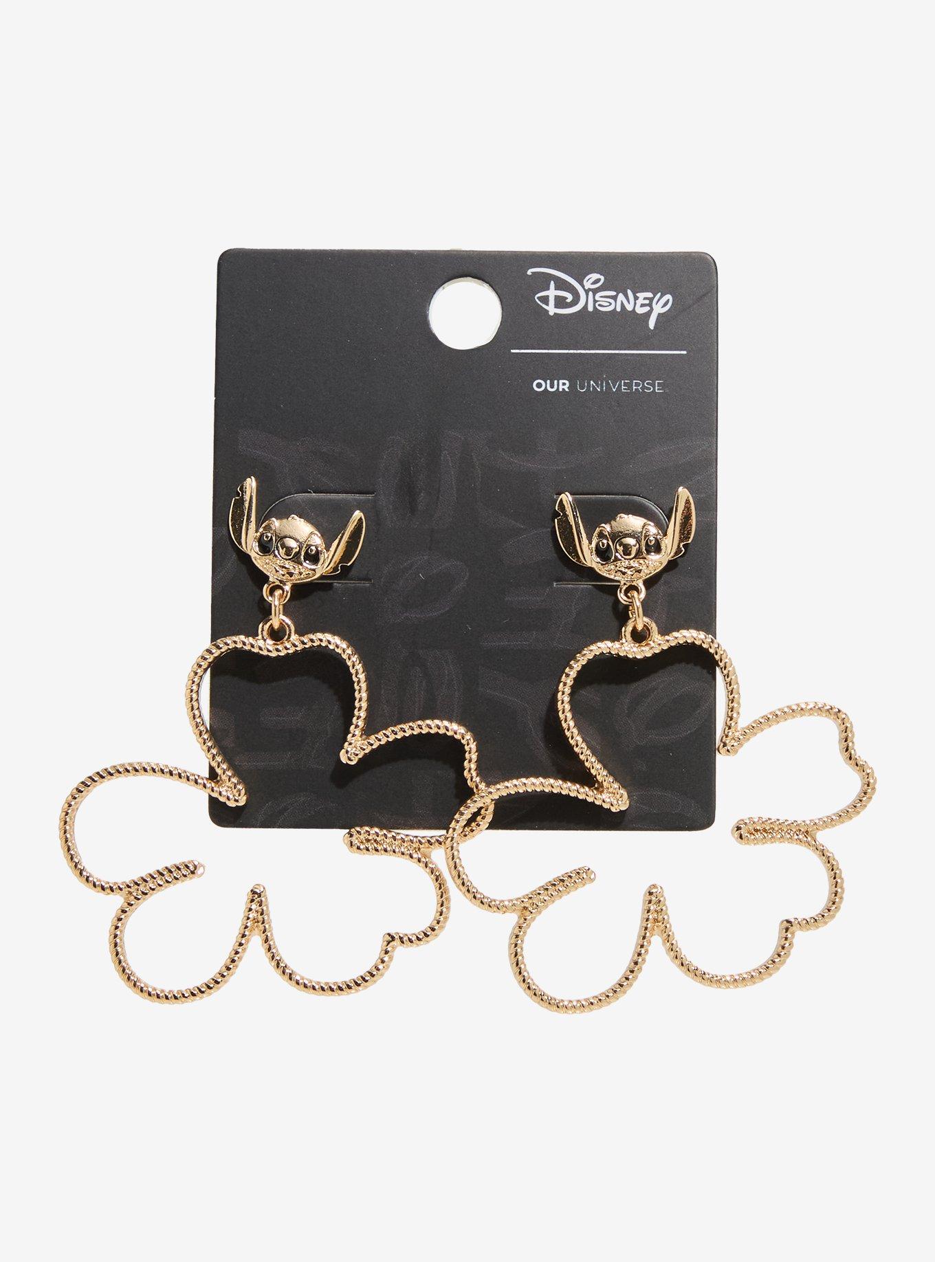 Our Universe Disney Lilo & Stitch Floral Stitch Charm Earrings - BoxLunch Exclusive, , hi-res
