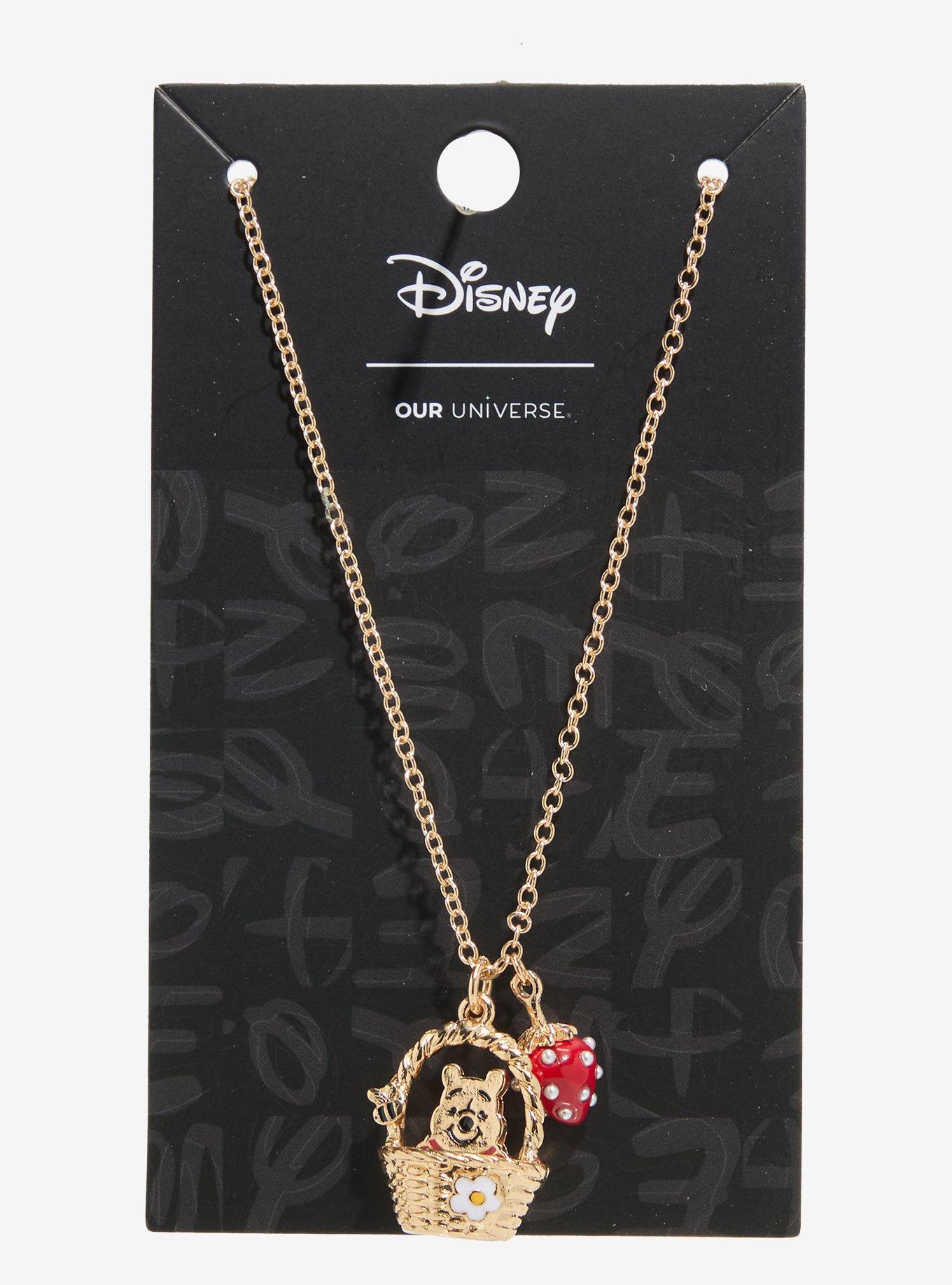 Our Universe Disney Winnie the Pooh Strawberry Basket Charm Necklace - BoxLunch Exclusive, , hi-res