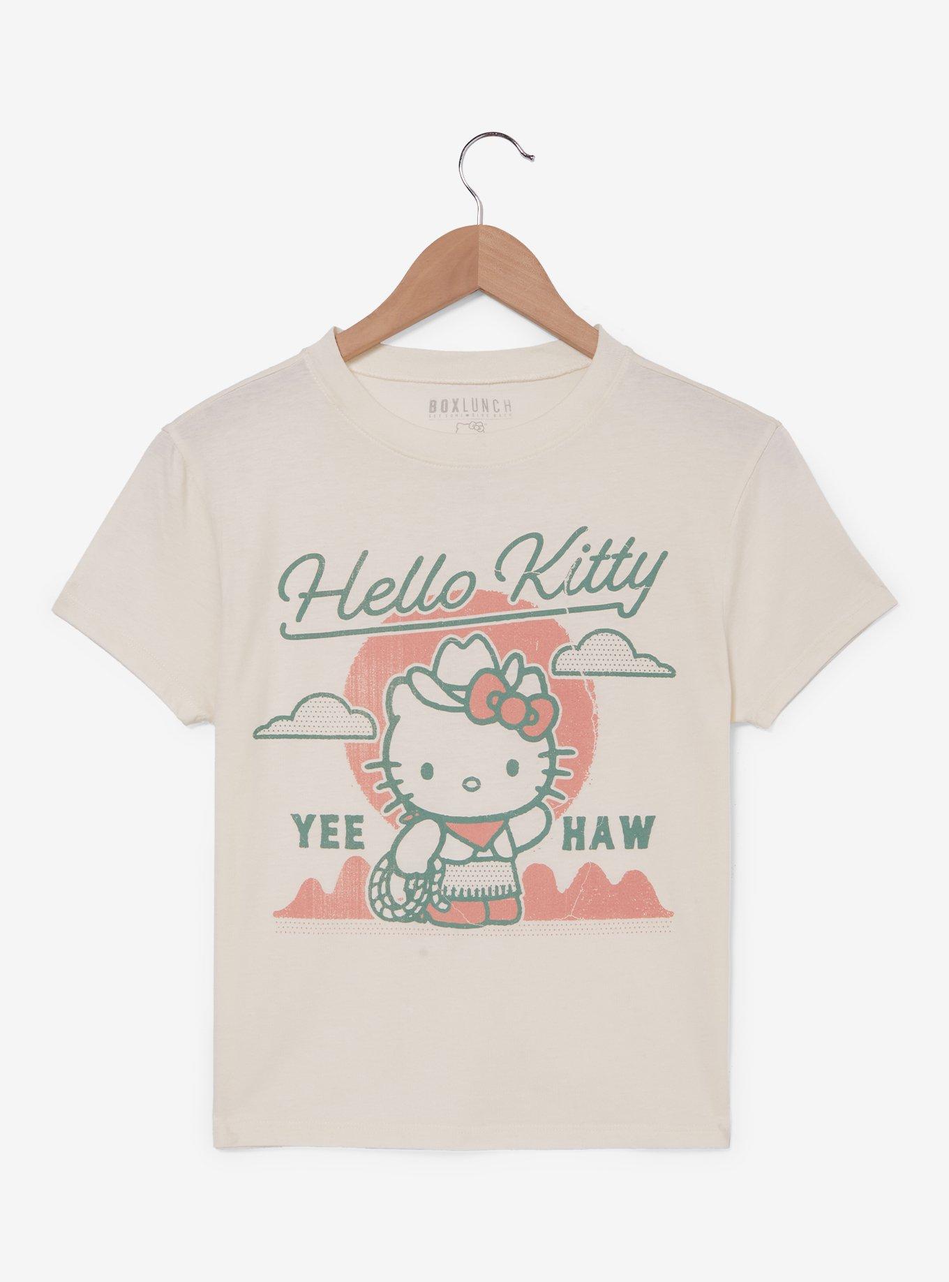 Sanrio Hello Kitty Tonal Western Portrait Women's Cropped T-Shirt - BoxLunch Exclusive, , hi-res