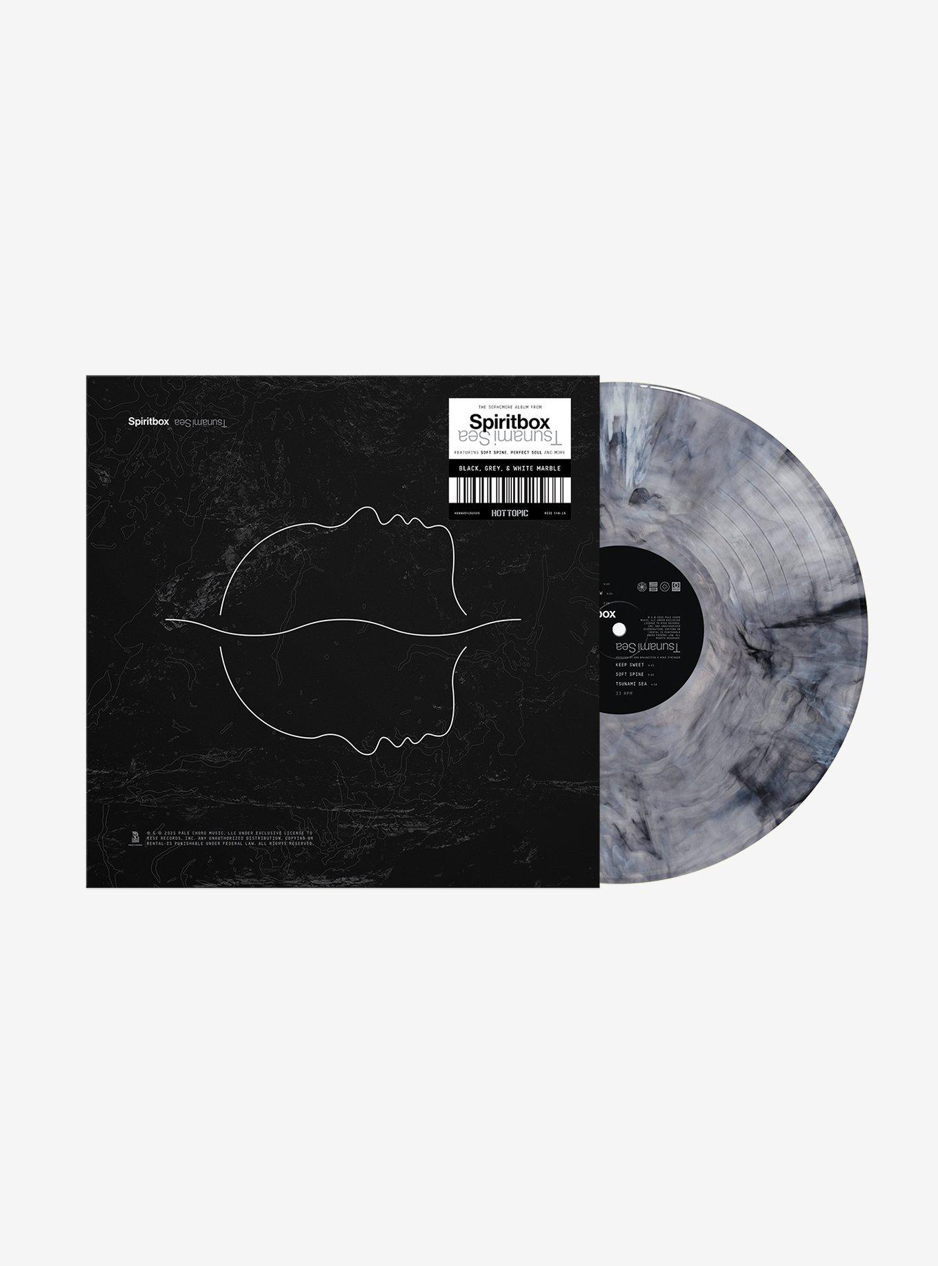 Spiritbox Tsunami Sea (Grey Black White Marble) Vinyl LP Hot Topic Exclusive, , hi-res