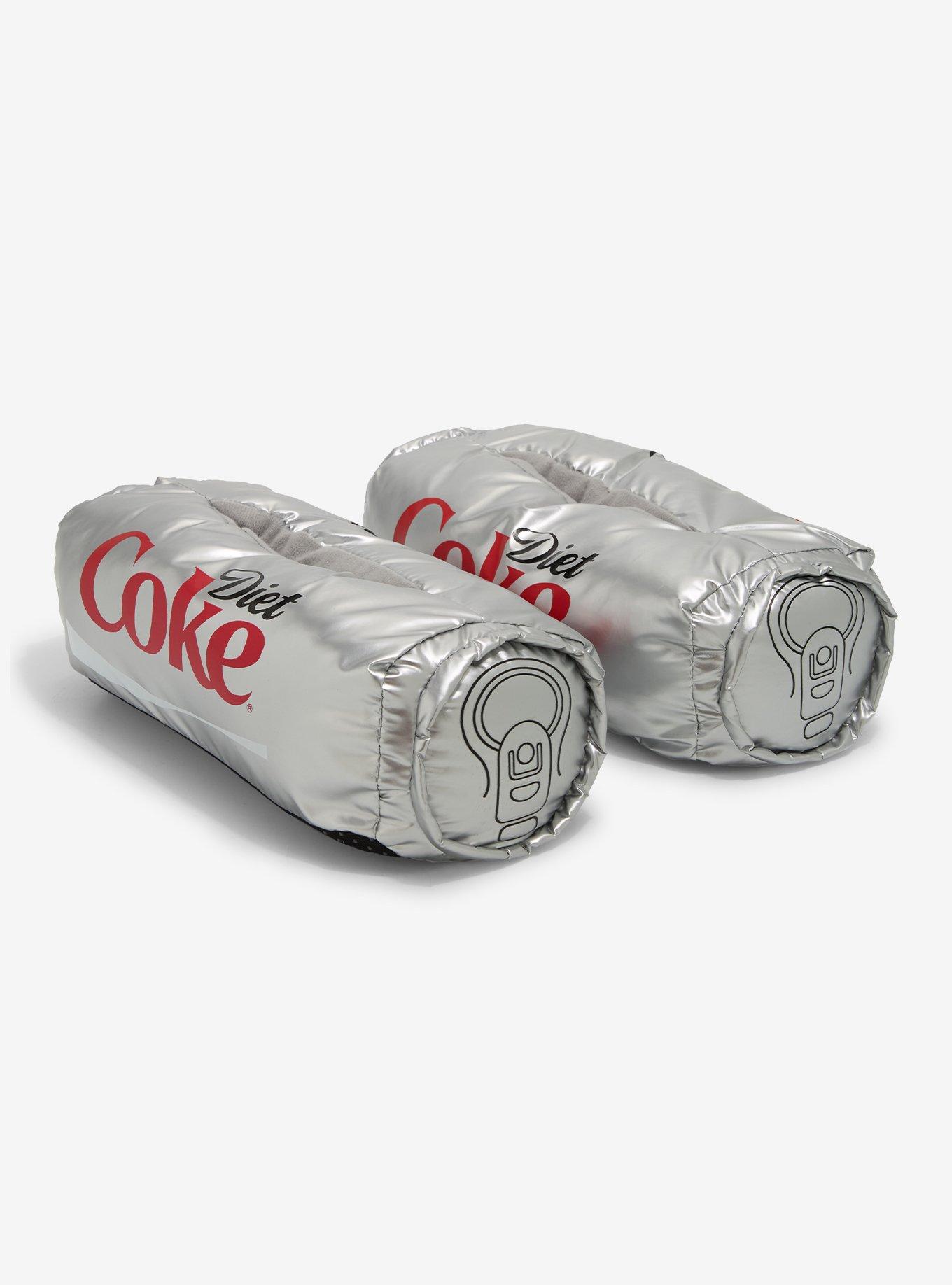 Diet Coke Metallic Plush Slippers, , hi-res